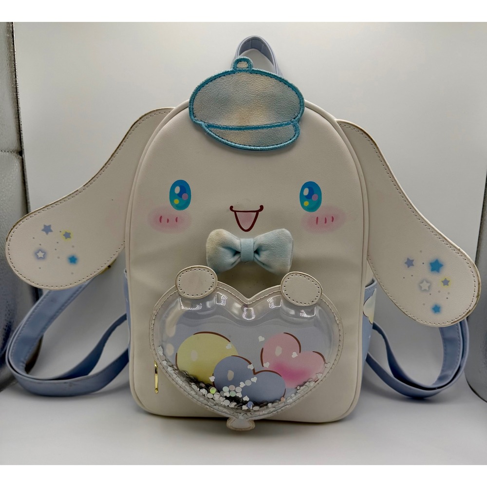 Her Universe Sanrio Cinnamoroll Mini Backpack Blue‎ White Heart Shaker Bag